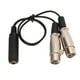 thumbnail image 4 of Cable de conexión Fugacal 1/4 pulg Hembra a doble XLR Divisor de audio, 4 of 8