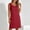 ZHOUYLPBIG260318-Red, variant on Gamivast Nightgown for Women Short Sleeve Round Neck Loose Fit Comfy Sleep Shirt Ribbed Knit with Pockets Contrast Trim Ultra Soft Lounging Summer Nightwear