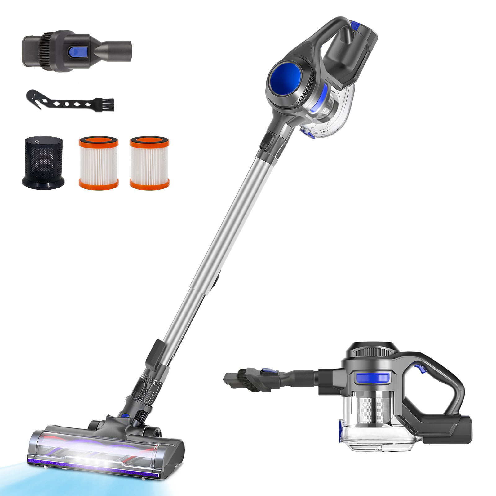 TOCWON Cordless Vacuum Lightweight Stick Vacuum Cleaner Portable Vac for  Home