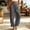 Gray, variant on Liuinsasek Women's Cotton-Linen Pants Fashion Casual Solid High Waist Pocket Ladies Long Pants Lightweight Flowing Drawstring Elastic Waist Loose Pants Vacation Travel Resort Wear