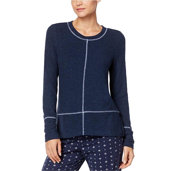 Nautica Womens Sleepwear Dolman Sleeve Pajama Top Only,1-Piece, XX-Large, Navy Heather