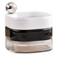 thumbnail image 1 of Joyero giratorio multicapa de plástico antioxidante, delicado joyero giratorio para pulseras, pendientes, viajes, blanco, negro y transparente., 1 of 12