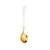PEONAVET Cuillère en Acier Inoxydable Cuillère en Acier Inoxydable Cuillère à Soupe Mignonne Cuillère à Dessert Cuillère à Melon D\'eau Cuillère Ronde à Long Manche