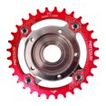 thumbnail image 1 of Rueda de adaptador Cola para motor de bicicleta BCD104mm 32T rojo Plato de conversión, 1 of 8
