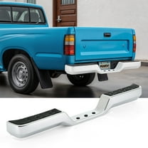 Bestco Rear Step Bumper Compatible with 1989-1995 Toyota Pickup Chrome