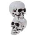 thumbnail image 3 of Halloween Themed 2Pcs Scull Shaped Props Ghost House Decor Scared Design Perfect For Children Birthday Parties 9 x 10 x 13.5 cm, 3 of 5