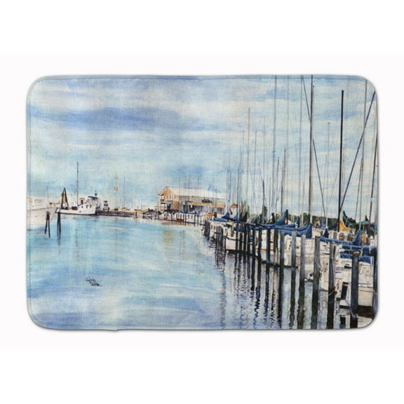 Carolines Treasures 8128RUG The Warf Machine Washable Memory Foam Mat 19 X 27" multicolor