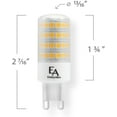 thumbnail image 5 of EmeryAllen EA-G9-5.0W-001-409F-D Dimmable Miniature Bi-Pin LED Light Bulb 120V-5W 550L 4000K, 5 of 5