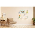 thumbnail image 4 of Small Floating Shelves Mini Cloud Shelves Hanging Display 6 Inch Wall Shelf for Bathroom Livingroom Bedroom,3 Pack,with 2 Types of Installation, Pink, 6"D x 3"W x 3.5"H, 4 of 7