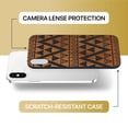 thumbnail image 6 of Case Yard Wooden Case for iPhone-XS-Max Soft TPU Silicone cover Slim Fit Shockproof Wood Protective Phone Cover for Girls Boys Men and Women Supports Wireless Charging Triangle Pattern Design, 6 of 7