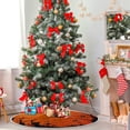 thumbnail image 4 of FMSHPON Halloween Pumpkin Xmas Christmas Tree Skirt Stand Mat for Holiday Party Decoration Indoor Outdoor 48 inches, 4 of 6