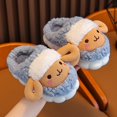 thumbnail image 4 of Otqutp Baby Dress Footwear Little/big Kids Boys Girls Sheep Print Plush Slippers Indoor Home Warm Baby Anti Slip Close Toe Open Ankles Shoes, 4 of 9