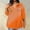 Orange, variant on Up to 65% off!Plus Size Tops For Women Summer Sexy V-Neck Blouse Casual Loose Long Sleeve Blouse Gift for Women On Sale
