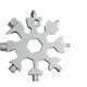 thumbnail image 1 of Herramienta de llave de copo de nieve plateada, herramienta de llave de copo de nieve multifuncional Acero octogonal Hexagonal portátil 18 en 1 Mini llave universal, 1 of 4