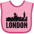 thumbnail image 3 of Inktastic London England City Skyline with Grunge Boys or Girls Baby Bib, 3 of 4