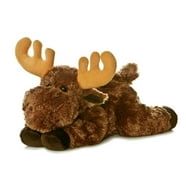 Aurora - Medium Brown Sweet & Softer - 12" Milo Moose - Snuggly Stuffed ...