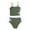 X1 Army Green, variant on Ticikt Girls Two-Piece Tankini Swimsuit, 7-14Y Kids Floral Cutout Swimwear Bathing Suit for Beach Pool,Army Green