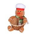 thumbnail image 1 of Yuarrent Cesta de almacenamiento de dulces de Feliz Navidad Decoración de Navidad Cestas de almacenamiento de Papá Noel Kits de decoración para fiestas Homem-biscoito S Yuarrent JR1136-04, 1 of 6