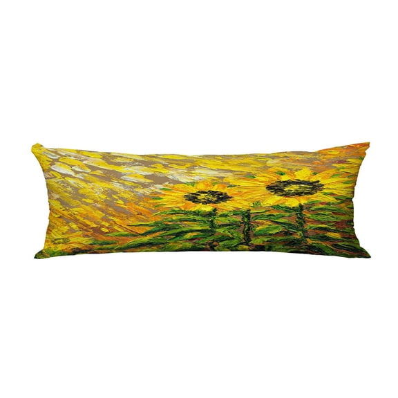 ECZJNT sunshine sunflowers Pillow Cover Body Pillowcase Pillow Protector 20x60 Inch