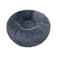 thumbnail image 1 of Cama redonda de felpa esponjosa para mascotas, cama para gatos con calentamiento automático, almohadilla para gatos, 1 of 8