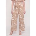 thumbnail image 3 of Women's Tropical Leaf Print Crepe Knit Wide Leg Pants, 3 of 4