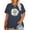 1-Hot-Dark Blue, variant on XCHQRTI Plus Size Daisy Women Tshirt Graphic Oversized Tees Short Sleeve Casual Tee