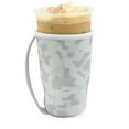 thumbnail image 3 of GoCuff Reusable Iced Coffee Insulator Sleeve Neoprene Holder - White Camo - Large, 3 of 5