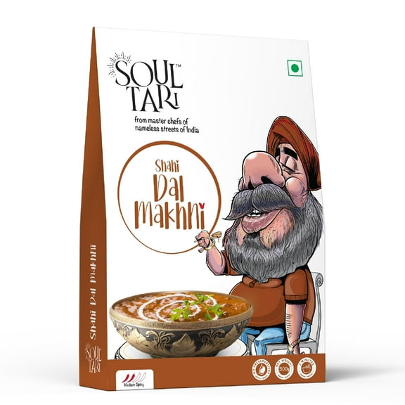 Soul Tari Ready to Eat Shahi Dal Makhni 300g | Rich and Creamy Black lentils cooked slowly with special spices | Just Heat and Eat