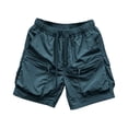 thumbnail image 7 of Women's Quick Dry Cargo Shorts, Elastic Waist Drawstring Hiking Shorts with Multi-Pockets, Lightweight and Breathable for Outdoor Activities and Casual Wear Mint Green S, 7 of 7