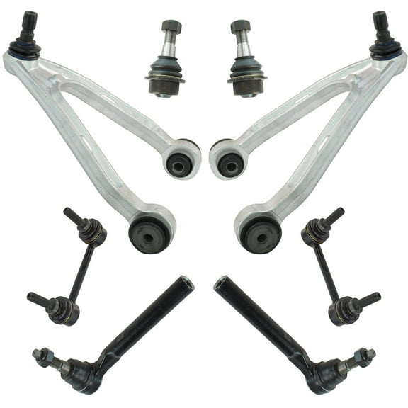 TRQ Front Control Arm Ball Joint Sway Link Tie Rod Steering Suspension Kit 8pc PSA65158