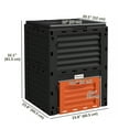 thumbnail image 3 of Outsunny Garden Compost Bin, 80 Gallon Outdoor Compost Container, Orange, 3 of 10