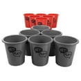 thumbnail image 2 of Giant Cup Pail Beer Pong Game Table Back Yard Lawn Beach Friendly Game Gray Red, 2 of 5