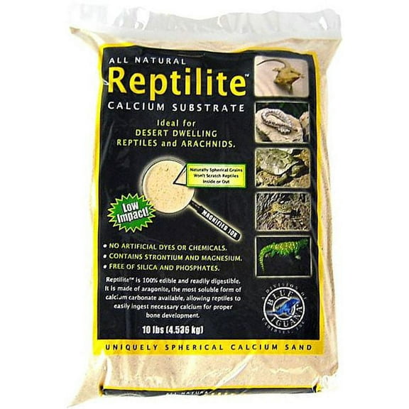 Blue Iguana Reptilite Calcium Substrate for Reptiles - Aztec Gold [Reptile, Sand & Gravel] 40 lbs - (4 x 10 lb Bags)