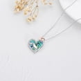 thumbnail image 3 of Dorunmo Mama Bear Necklace with 1 Cub 925 Sterling Silver Polar Bear Love Heart Pendant Mothers Day Jewelry Gifts for Women Mother (Abalone Shell), 3 of 6