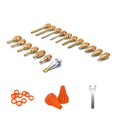 thumbnail image 3 of 18Pcs/set Glue Gun Copper Nozzle Small-bore Long Short Large Diameter Accessories To Send Wrench / Gum Cover For Home DIY, Christmas Gifts, Crafts ,Fireproof, 3 of 8