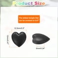 thumbnail image 2 of Uxcell 15pair Eyewear Ear Grip Heart-Shaped Silicone Eyeglasses Temple Stopper Anti-Slip Retainers, Black, 2 of 6