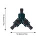 thumbnail image 3 of Precio reducido por tiempo limitado!Conector divisor de manguera | Conectar divisor | Conector de manguera en Y, incluidos conectores de fijación de manguera, divisor de manguera de jardín con caract, 3 of 8