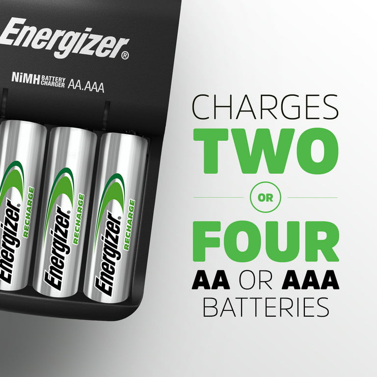 Energizer Battery Charger, AAA and Rechargeable AA Batteries Charger 