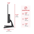 thumbnail image 4 of onn 24" FHD (1920 x 1080p) 144Hz 1ms AMD FreeSync Gaming Monitor with Cables, Black, 4 of 7