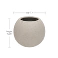 thumbnail image 5 of Olurrisa 17.1" Dia x 15.35''H Magnesium Oxide Round Planters for Indoor and Outdoor Plants, Plant Pot with Drainage Holes for Home Garden Patio, 5 of 5
