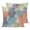 Indigo, Rust, Green, variant on Pillow Covers 16x16 Set of 2, Orange Green Blue Palm Leaves Throw Pillow Covers Decorative Couch Cushion Cover, Summer Botanical Tropical Leaf Microfiber Soft Pillowcases for Bedroom Living Room Sofa