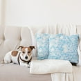 thumbnail image 4 of Ambesonne Nature Throw Pillow Cover 2 Pack, Glisten Fish Sunlight, 20", Blue Purple White, 4 of 7
