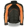 Mens Combo Leather / Textile / Mesh Racer Jacket