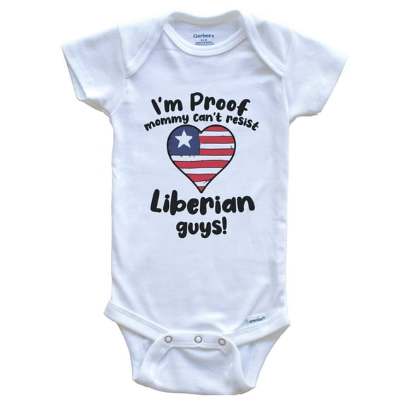 I'm Proof Mommy Can't Resist Liberian Guys Baby Bodysuit