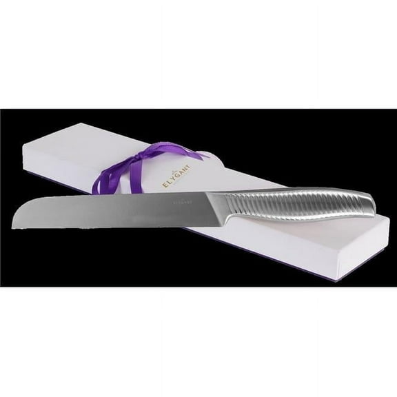 Elygant 59424 Stainless Steel Swivel Striped Handle Knife