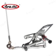 Arashi (Version 2.0)Adjustable Rearsets for HONDA CBR1000RR 2004 - 2007 / CBR600RR 2003 - 2005 2006 Motorcycle Accessories Reversed or GP Shift Footrests Foot Pegs Rear Set Gray