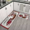 thumbnail image 3 of Vintage Kitchen Pattern Style Kitchen Mats for Floor Non Skid Non-Slip, Absorbent Mats Set Of 2 for Sink Waterproof Runner Rug for Laundry Room,kitchen Mats 17.7x24+17.7x48inch, 3 of 7