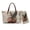 Brown - Eagle Peony, variant on DISNIMO Black Cat Print Handbag and Wallet Set Womens Tote Bag with Wallet PU Leather Satchel Shoulder Purse for Daily Use