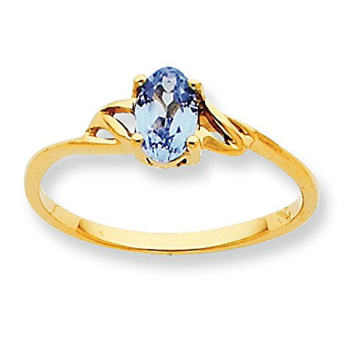 Details about   Natural Aquamarine Gemstone 14K Yellow Gold Oval Cab March Birthstone Gift Ring