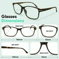 thumbnail image 2 of OPTIPAK Shiny Readers Blue Light Blocking Glasses for Men & Women – Computer Reading Glasses with Anti Reflective Coating & Spring Hinge Frame – Reduce Eye Strain & Glare (Pack of 1), 2 of 8